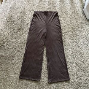 Zara Chocolate Wide Leg Pants